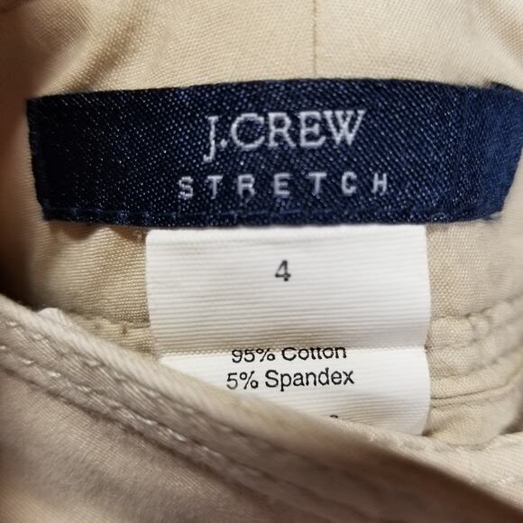 J. Crew Pants Womens 4 Flat Front Khaki Tan Ankle Pants - Picture 6 of 9